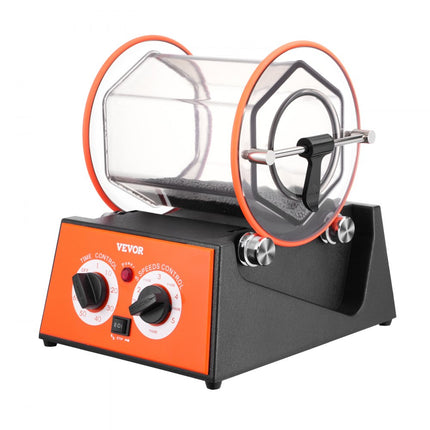 VEVOR Polijsttrommel Sieraden Polijstmachine 5 kg Rotary Tumbler Oppervlakpolijstmachine 60 W Sieraden Polijsten Rotary Tumbler Instelbare Tijd & Snelheid Polijstmachine Kogelmolen voor Goud Zilver Etc.