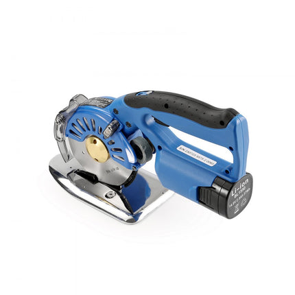 VEVOR draagbare stoffensnijder 150 W, elektrische industriële stoffensnijder, bladgrootte: 100 mm, maximale snijdikte: 27 mm, draadloze stoffen schaar gemaakt van gelegeerd staal, ideaal voor stoffen, stoffen enz.