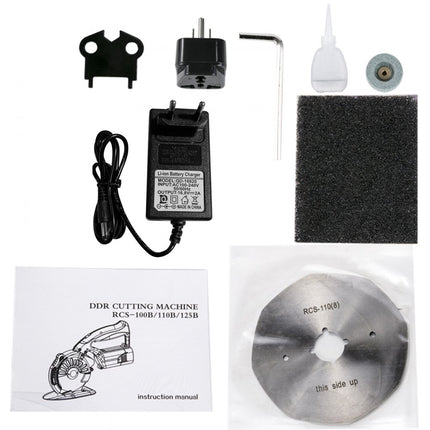 Elektrische Schaar Draadloze Doek Snijbladen Stof Snijmachine 125mm