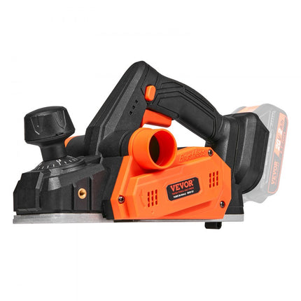 VEVOR accuschaafmachine 20V handschaafmachine 82 mm breedteschaafmachine 2 mm schaafdiepte elektrische schaafmachine 16500 tpm eenhandschaafmachine met HSS-messen en dubbel stofafvoersysteem Hobekl handschaafmachine