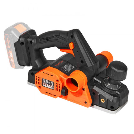 VEVOR accuschaafmachine 20V handschaafmachine 82 mm breedteschaafmachine 2 mm schaafdiepte elektrische schaafmachine 16500 tpm eenhandschaafmachine met HSS-messen en dubbel stofafvoersysteem Hobekl handschaafmachine