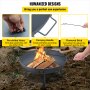 VEVOR Vuurkorf Buiten 85 cm Diameter Vuurschaal Zwarte Outdoor Fire Bowl Gemaakt van Geschilderd Koolstofstaal met 2-in-1 Functionele en Ondersteunende Been Toegepast in Tuinen Parken Achtertuinen enz