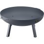 VEVOR Vuurkorf Buiten 85 cm Diameter Vuurschaal Zwarte Outdoor Fire Bowl Gemaakt van Geschilderd Koolstofstaal met 2-in-1 Functionele en Ondersteunende Been Toegepast in Tuinen Parken Achtertuinen enz