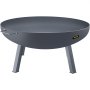 VEVOR Vuurkorf Buiten 85 cm Diameter Vuurschaal Zwarte Outdoor Fire Bowl Gemaakt van Geschilderd Koolstofstaal met 2-in-1 Functionele en Ondersteunende Been Toegepast in Tuinen Parken Achtertuinen enz