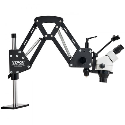 VEVOR multidirectionele microscoop veergemonteerde kogelschroef 7X-45X