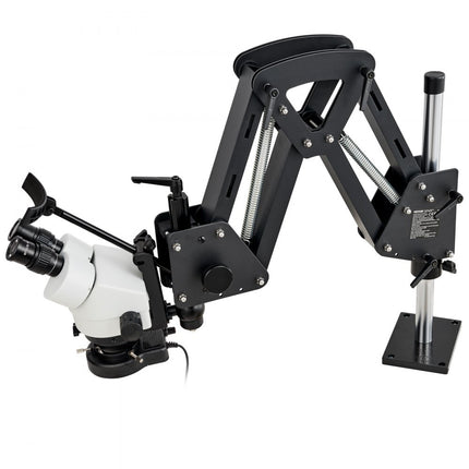VEVOR multidirectionele microscoop veergemonteerde kogelschroef 7X-45X