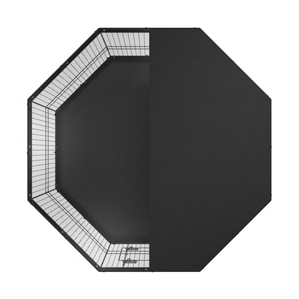 VEVOR puppybox 8 stuks. Puppyren 609,6 cm hoge dierenbox met vloermat en hoes van 600D Oxford-stof hondenbox gemaakt van Q235 hondenbox buitenverblijf