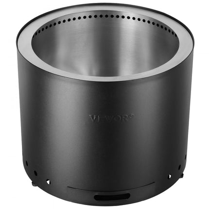 VEVOR vuurkorf Ø49m rookvrije houten vuurschaal vuurschaal inclusief pook