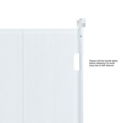 VEVOR Deurhekje Traphekje max. 295 cm Uitschuifbaar Babyhekje 87 cm Hoge Deurpoort Huisdieren Kinderhekje Wit Traphekje voor Klemmen voor Baby Hondenhekje Buiten