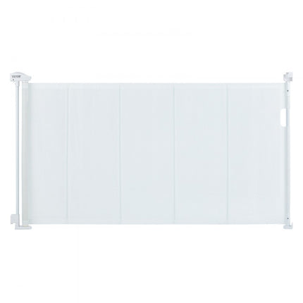 VEVOR Deurhekje Traphekje max. 153 cm Uitschuifbaar Babyhekje 87 cm Hoge Deurpoort Huisdieren Kinderhekje Wit Traphekje voor Klemmen voor Baby Hondenhekje Buiten