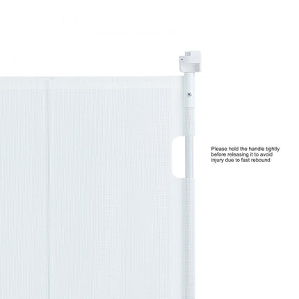 VEVOR Deurhekje Traphekje max. 153 cm Uitschuifbaar Babyhekje 87 cm Hoge Deurpoort Huisdieren Kinderhekje Wit Traphekje voor Klemmen voor Baby Hondenhekje Buiten