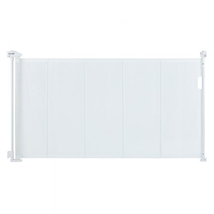 VEVOR Deurhekje Traphekje max. 153 cm Uitschuifbaar Babyhekje 87 cm Hoge Deurpoort Huisdieren Kinderhekje Wit Traphekje voor Klemmen voor Baby Hondenhekje Buiten