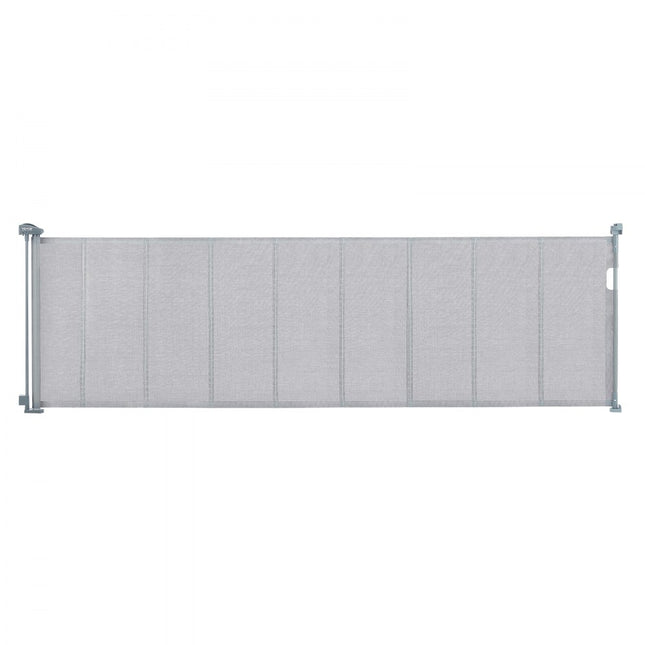 VEVOR Deurhekje Traphekje max. 295 cm Uitschuifbaar Babyhekje 87 cm Hoge Deurpoort Huisdieren Kinderhekje Grijs Traphekje voor Klemmen voor Baby Hondenhekje Buiten