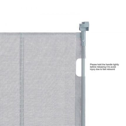 VEVOR Deurhekje Traphekje max. 295 cm Uitschuifbaar Babyhekje 87 cm Hoge Deurpoort Huisdieren Kinderhekje Grijs Traphekje voor Klemmen voor Baby Hondenhekje Buiten