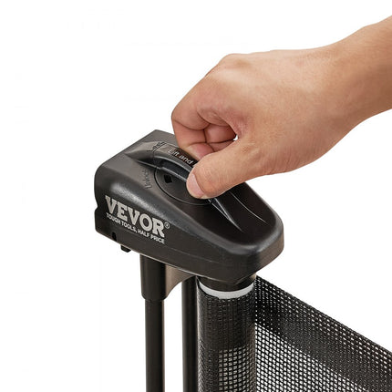 VEVOR Deurhekje Traphekje max. 153 cm Uitschuifbaar Babyhekje 87 cm Hoge Deurpoort Huisdieren Kinderhekje Zwart Traphekje voor Klemmen voor Baby Hondenhekje Buiten