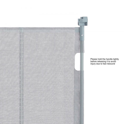 VEVOR Deurhekje Traphekje max. 153 cm Uitschuifbaar Babyhekje 87 cm Hoge Deurpoort Huisdieren Kinderhekje Grijs Traphekje voor Klemmen voor Baby Hondenhekje Buiten