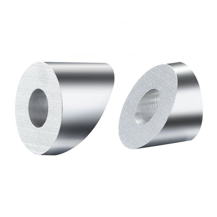 VEVOR 20-pack kabelrailset, 1/8" wielbeschermermouwenbundel met zwarte onzichtbare drukspanner en klem, kabelrailbeschermerhoezen voor 1/8" 3/16" draadkabel, multi-hoekinst