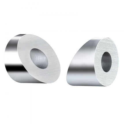 VEVOR 20-pack kabelrailset, 1/8" wielbeschermermouwenbundel met zwarte onzichtbare drukspanner en klem, kabelrailbeschermerhoezen voor 1/8" 3/16" draadkabel, multi-hoekinst