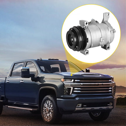 VEVOR AC-compressor 78363 Aircocompressor vooraan Aircocompressor voor 2000-2014 Cadillac Chevy GMC Hummer 4.8L 5.3L 5.7L 6.0L 6.2L 8.1 (voor 2000-2014 Chevy)