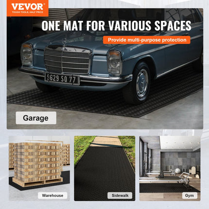 VEVOR rubberen mat 1848 x 1236 mm vloermat SBR rubberen vloerbedekking 3 mm dikke noppenmat diamant traanplaat vloermat antislipmat rubberen bekleding ideaal voor garages, magazijnen, sportscholen, trottoirs