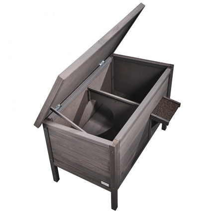 VEVOR Kattenhuis Cat Cave Kattenhut Hout Buiten Winterbestendig 870x535x690mm