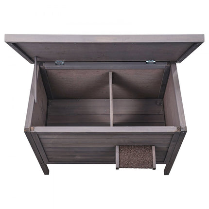 VEVOR Kattenhuis Cat Cave Kattenhut Hout Buiten Winterbestendig 870x535x690mm