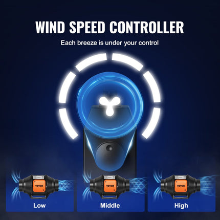 VEVOR 31W rookuitlaatpijpventilator Afzuigventilator Inline kanaalventilator