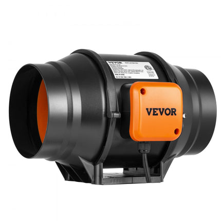 VEVOR 60W Inline kanaalventilator HVAC-afzuigventilator Rookuitlaatpijpventilator
