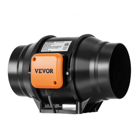 VEVOR 60W Inline kanaalventilator HVAC-afzuigventilator Rookuitlaatpijpventilator