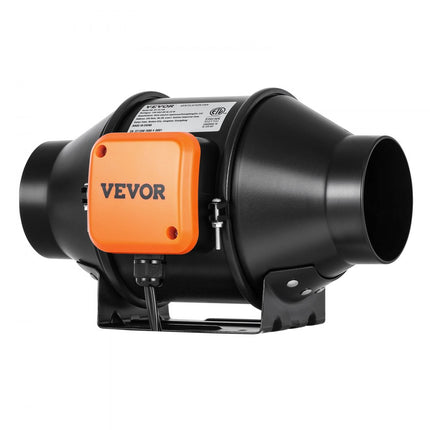 VEVOR 21W Rookafzuiging Kanaalventilator Afzuigventilator Inline kanaalventilator