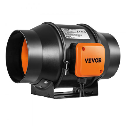 VEVOR 38W rookafzuigkanaalventilator Afzuigventilator Inline kanaalventilator