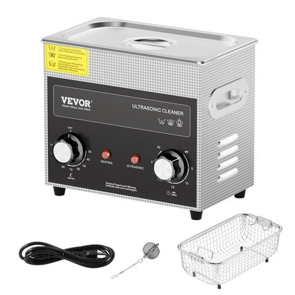 VEVOR 3L ultrasone reiniger met verwarmingstimer en mand digitale geluidsmachine