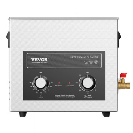 VEVOR 6L ultrasone reiniger met verwarmingstimer en mand digitale geluidsmachine