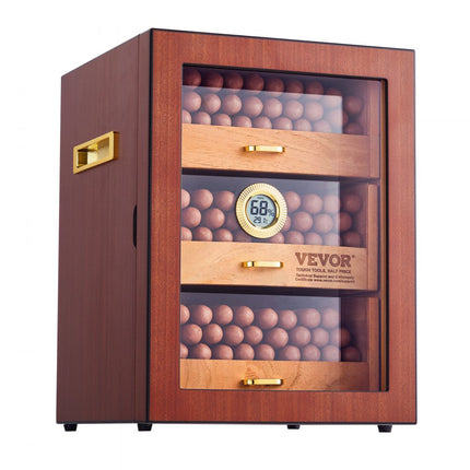VEVOR Humidor Cabinet Cabinett 100-150 Sigaren Sigarenkist Hygrometer