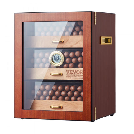 VEVOR Humidor Cabinet Cabinett 100-150 Sigaren Sigarenkist Hygrometer