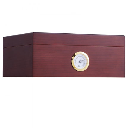 VEVOR 50 Sigarenhumidor Glastop Ceder Sigaren Opbergdoos 26x22x11cm