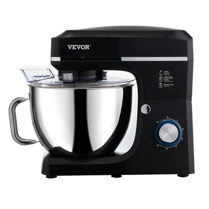 VEVOR Keukenmachine Elektrische Deegmixer 7,84L 1400W Zwart Standmixer