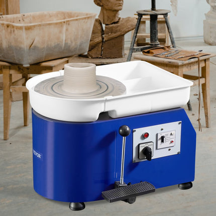 VEVOR Aardewerk Wiel pottenbakkersschijf keramische wielmachine 350 W elektrische pottenbakkersschijfmachine 28 cm 300 tpm pottenbakkersschijfmachine