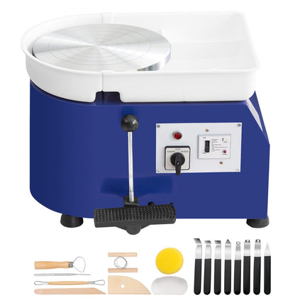 VEVOR Aardewerk Wiel pottenbakkersschijf keramische wielmachine 350 W elektrische pottenbakkersschijfmachine 28 cm 300 tpm pottenbakkersschijfmachine