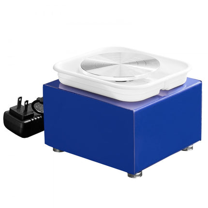 VEVOR Aardewerk Wiel pottenbakkersschijf keramische wielmachine 30 W blauw elektrische pottenbakkersschijfmachine 10 cm pottenbakkersschijfmachine