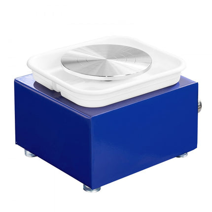 VEVOR Aardewerk Wiel pottenbakkersschijf keramische wielmachine 30 W blauw elektrische pottenbakkersschijfmachine 10 cm pottenbakkersschijfmachine