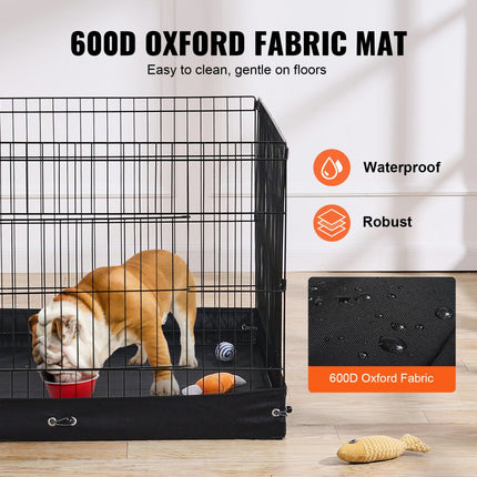 VEVOR puppyren puppybox puppyhek hondenhek met vloermat 61x91cm