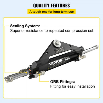 VEVOR Boten Accessoires HC4645H Buitenboordmotor hydraulisch stuursysteem / hydraulisch voor boten 150HP