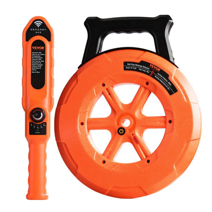 VEVOR pijpverstoppingsdetector pijpverstoppingsdetector pijpreiniger ABS behuizing pijpinspectie-organizer 30m kabeldetectieafstand voor niet-metalen pijpen 0-40cm metalen pijpen 0-15cm