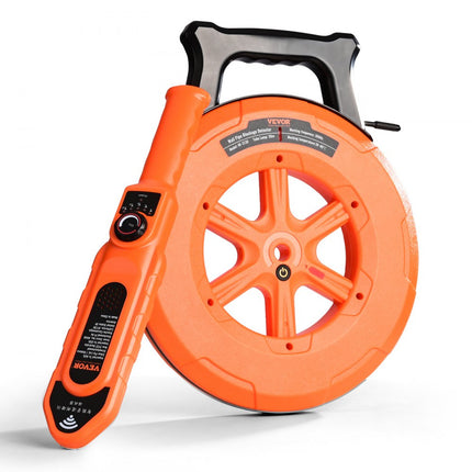 VEVOR pijpverstoppingsdetector pijpverstoppingsdetector pijpreiniger ABS behuizing pijpinspectie-organizer 30m kabeldetectieafstand voor niet-metalen pijpen 0-40cm metalen pijpen 0-15cm