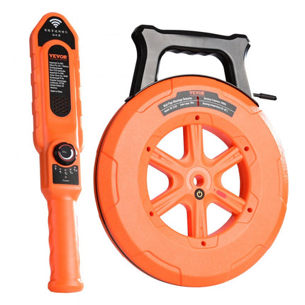 VEVOR pijpverstoppingsdetector pijpverstoppingsdetector pijpreiniger ABS behuizing pijpinspectie-organizer 30m kabeldetectieafstand voor niet-metalen pijpen 0-40cm metalen pijpen 0-15cm