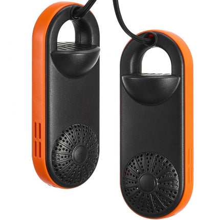 VEVOR Draagbare schoenendroger Laarzendroger Drogen Zwart en oranje ABS