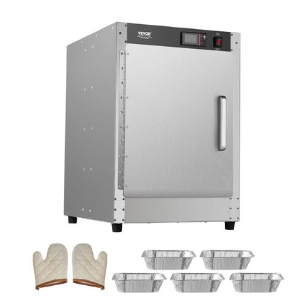 VEVOR Voedselverwarmer 5-laags snackverwarmingskast met waterbak, enkele deur