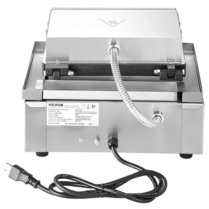 VEVOR elektrische donutmaker, 1550 W commerciële non-stick donutmachine, 12-gaats wafelmachine met dubbelzijdige verwarming voor 12 donuts, voor restaurants en thuisgebruik