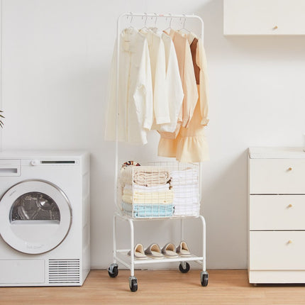 VEVOR waswagen commerciële wassorteerder, 52 kg belastbare wasverzamelaar waswagen met houder, wasscheider oprolbaar, mobiel wassorteersysteem wascontainer waskast